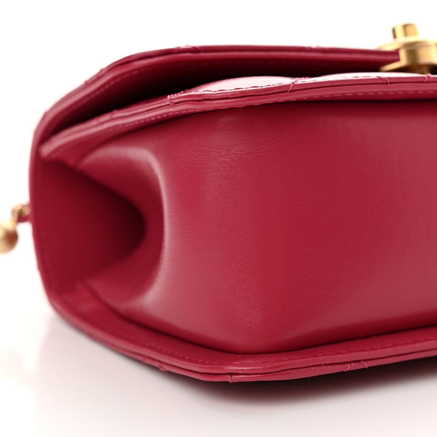 Calfskin Quilted Mini Perfect Fit Flap Dark Pink