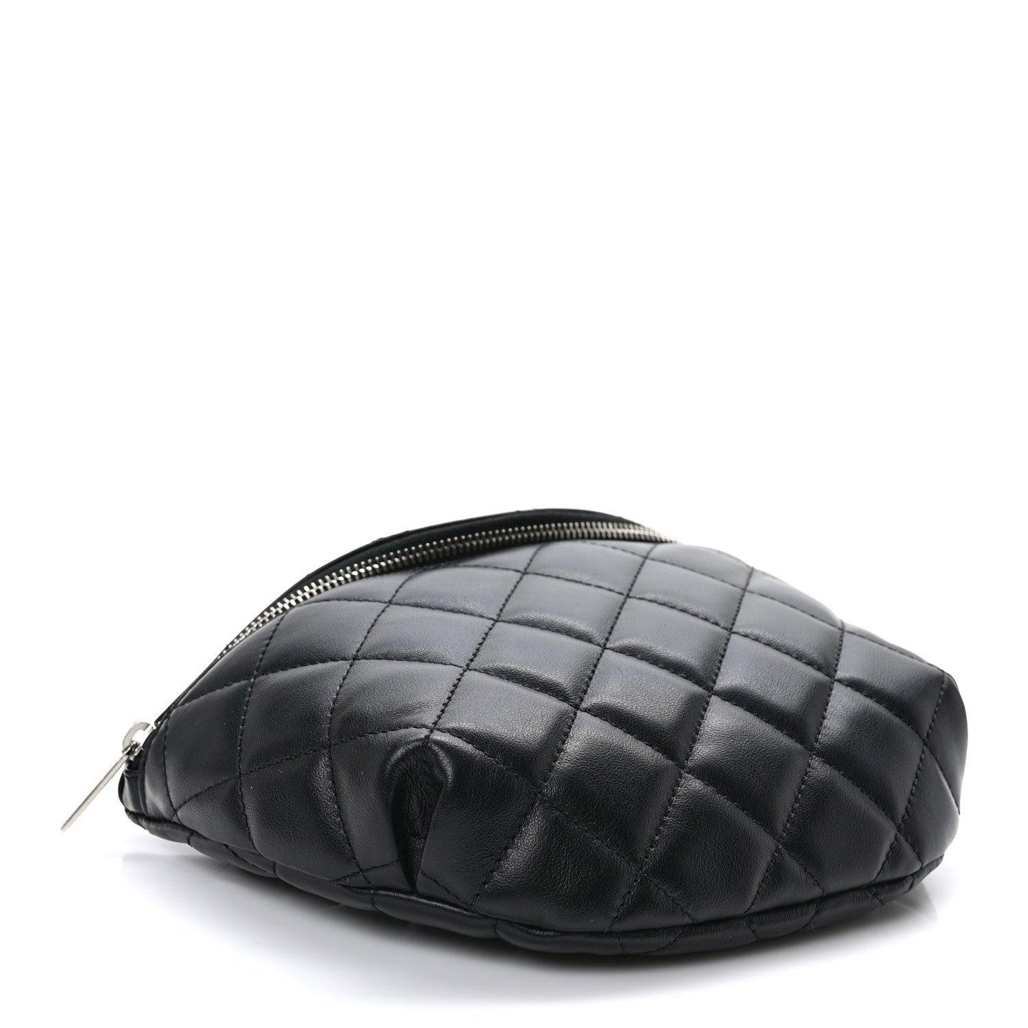 Chanel Lambskin Quilted Waist Belt Bag Black 4 of 9