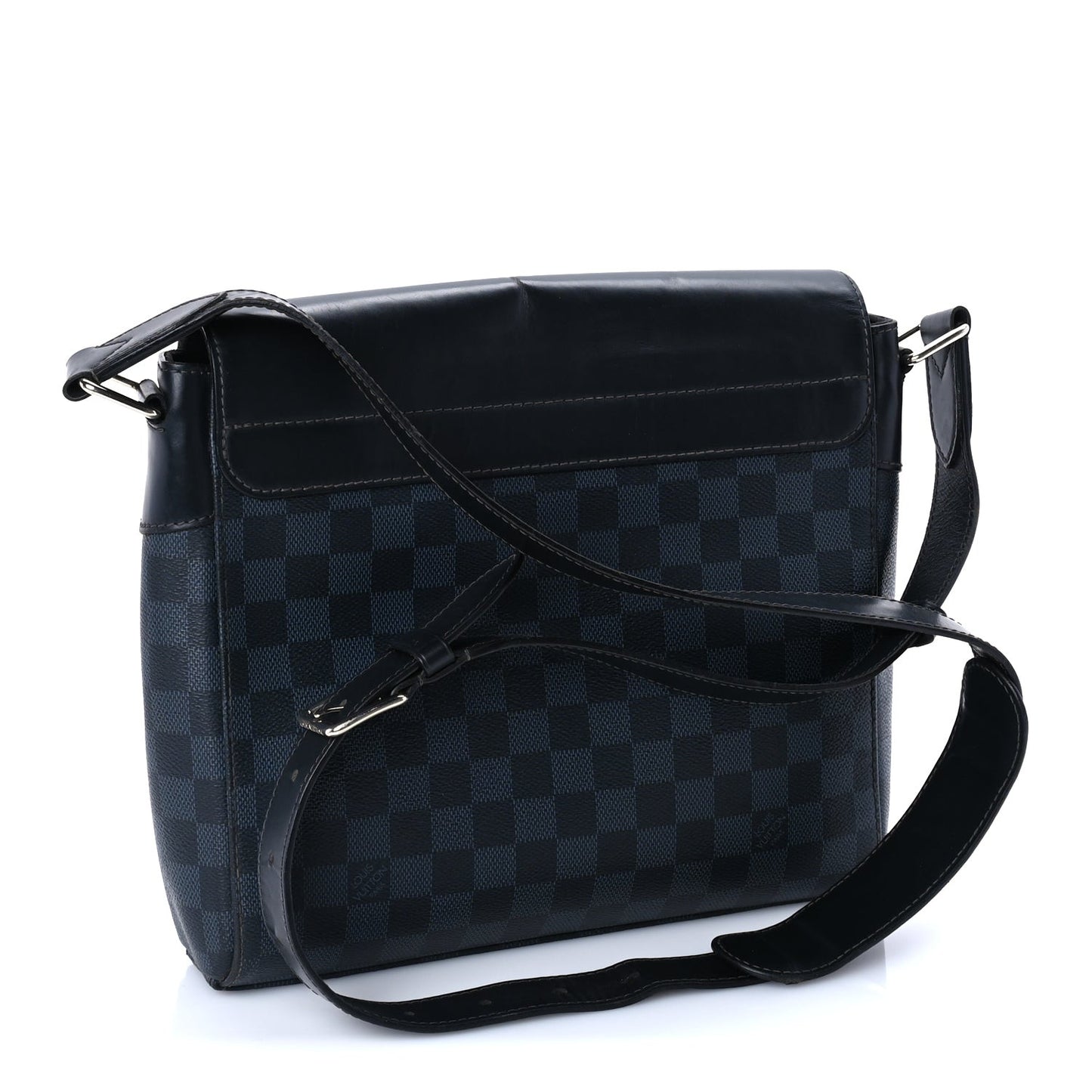Damier Cobalt Newport Messenger PM Blue