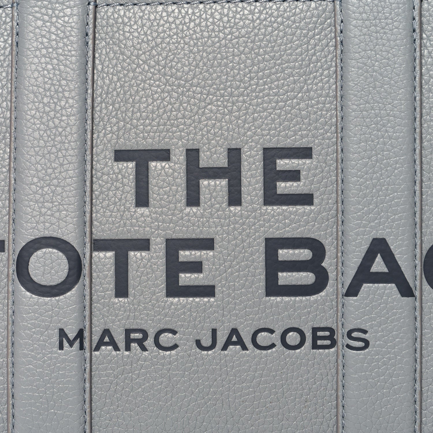Marc Jacobs Grained Calfskin Small The Tote Bag Wolf Grey 7 of 7