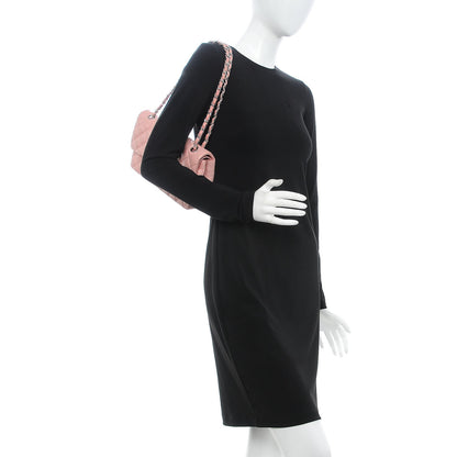 Chanel Lambskin Quilted Medium Double Flap Light Pink 2 of 14