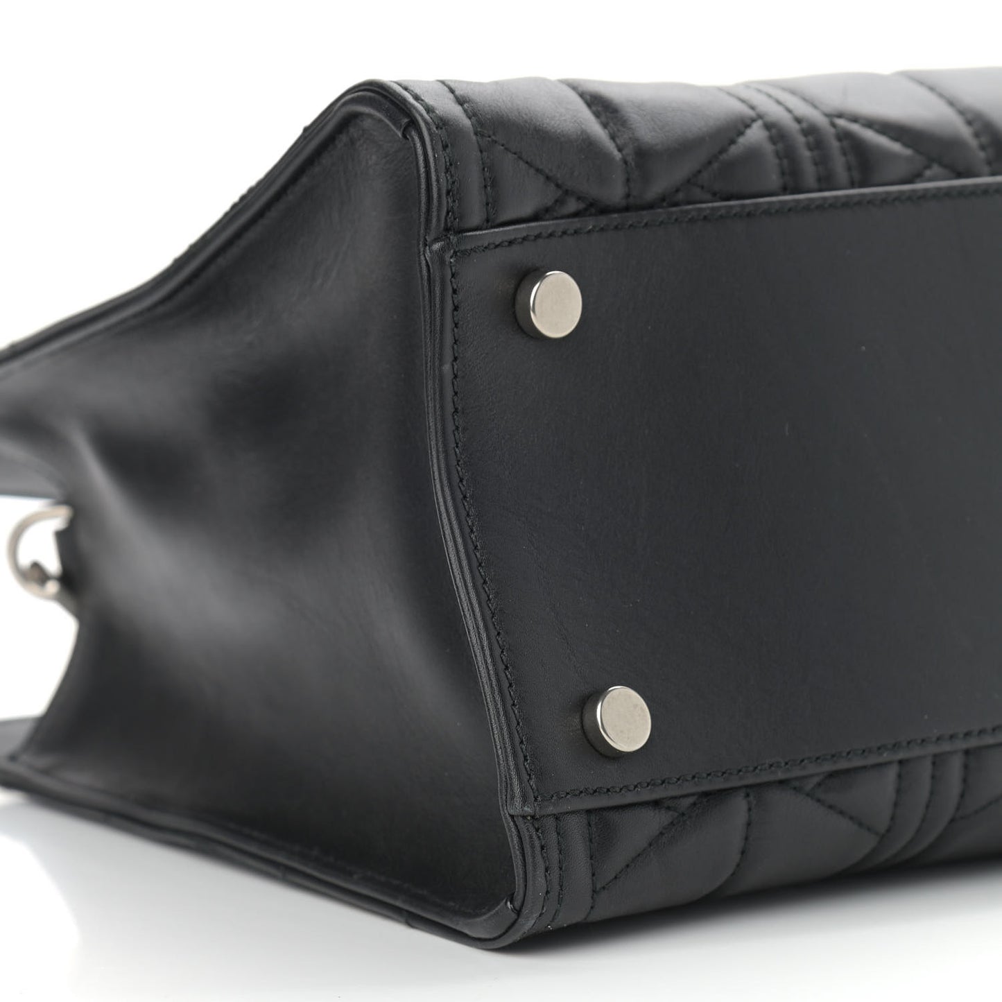 Calfskin Web Quilted Large Dionysus Tote Bag Black