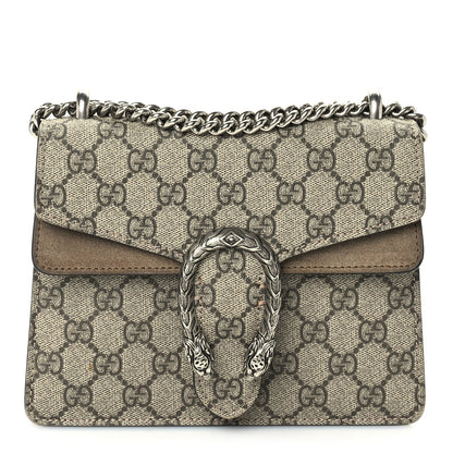 Gucci GG Supreme Monogram Mini Dionysus Shoulder Bag  Taupe 1 of 8