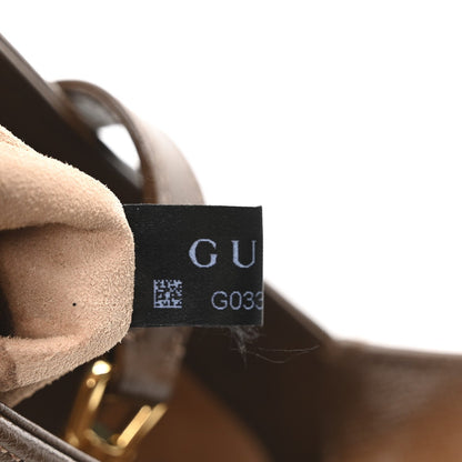 Gucci GG Supreme Monogram Azalea Calfskin Web Mini Jackie 1961 Hobo Beige Ebony Brown Sugar 7 of 7
