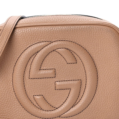 Gucci Pebbled Calfskin Small Soho Disco Bag Rose Beige 6 of 7