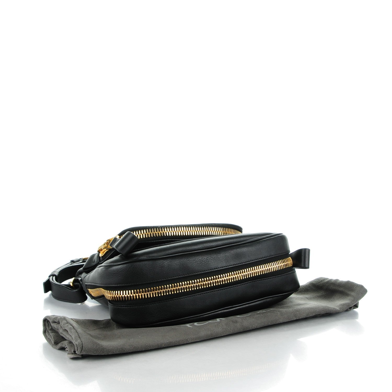 Tom Ford Grained Calfskin Medium Jennifer Crossbody Bag Black 4 of 7