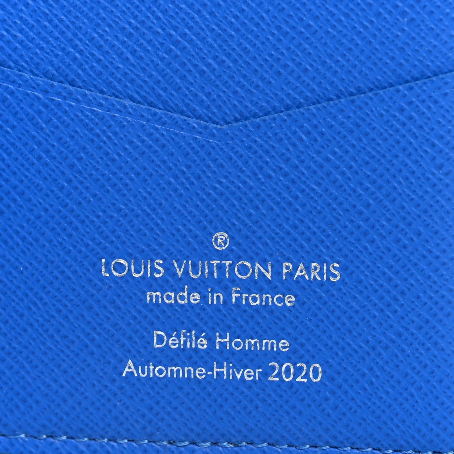 Monogram Clouds Pocket Organizer Blue