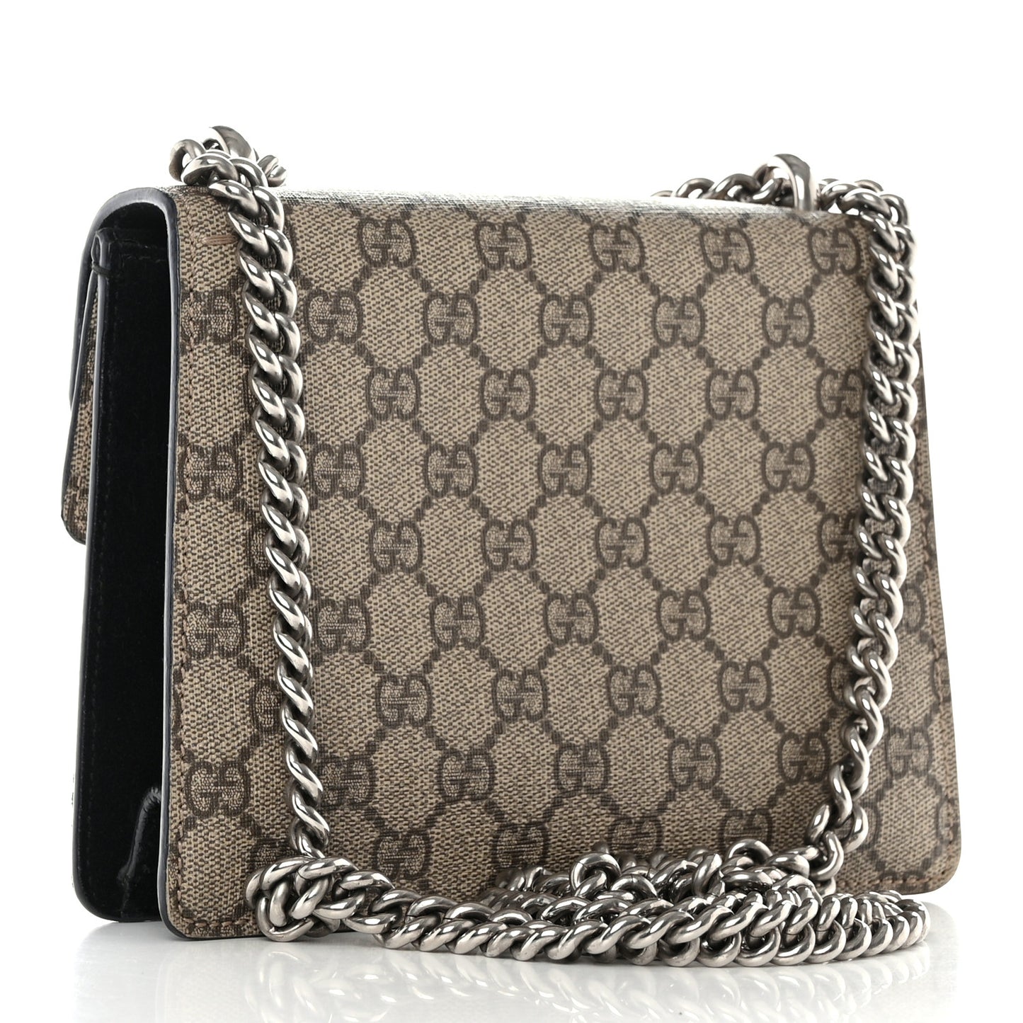 GG Supreme Monogram Mini Dionysus Shoulder Bag Black