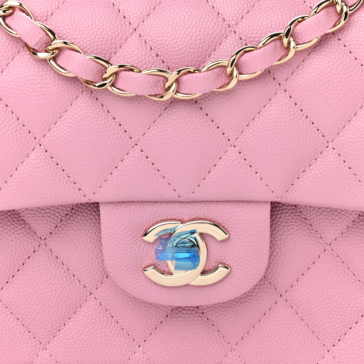 Chanel Caviar Quilted Small Double Flap Pink 7 of 10