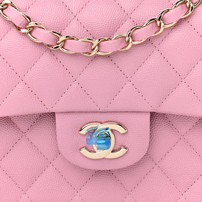 Chanel Caviar Quilted Small Double Flap Pink 7 of 10