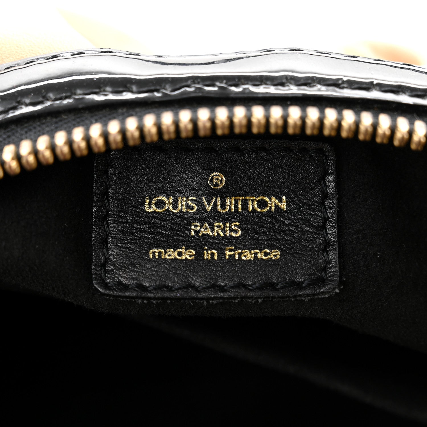 Louis Vuitton Calfskin Patent Embossed Monogram Stephen Ivory 5 of 11