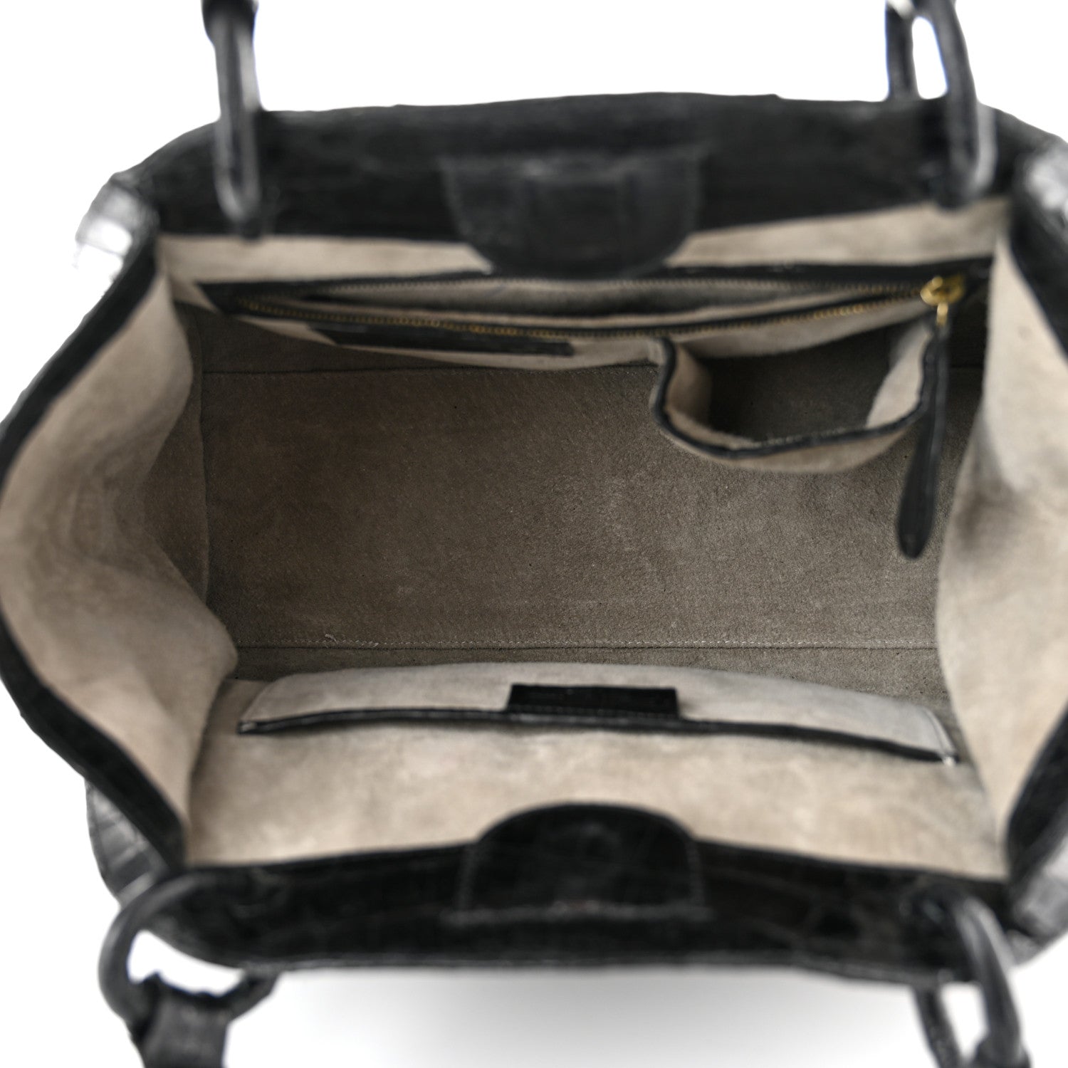 Nancy Gonzalez Crocodile Calf Hair Satchel Black 5 of 10