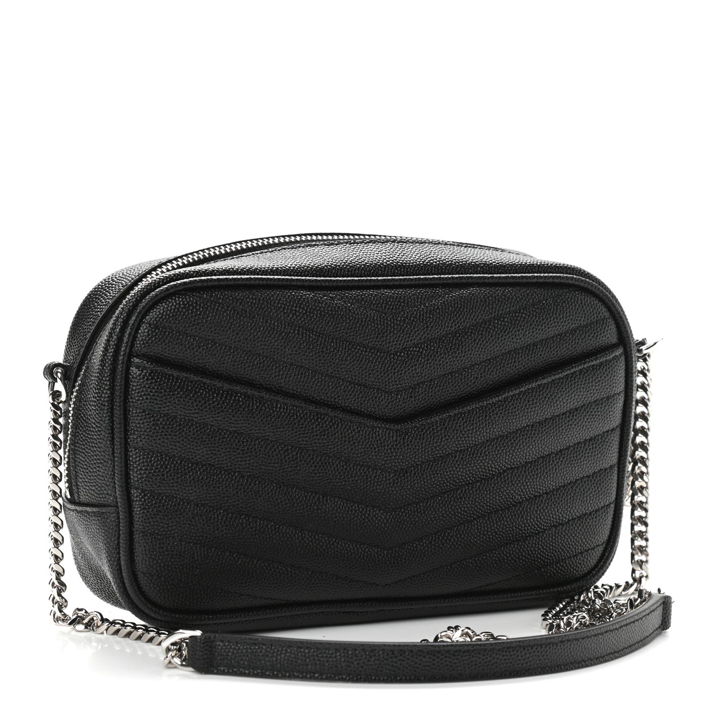 Grain De Poudre Matelasse Monogram Mini Lou Camera Bag Black