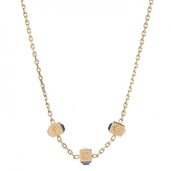 Louis Vuitton Swarovski Gamble Short Necklace Azur 1 of 8