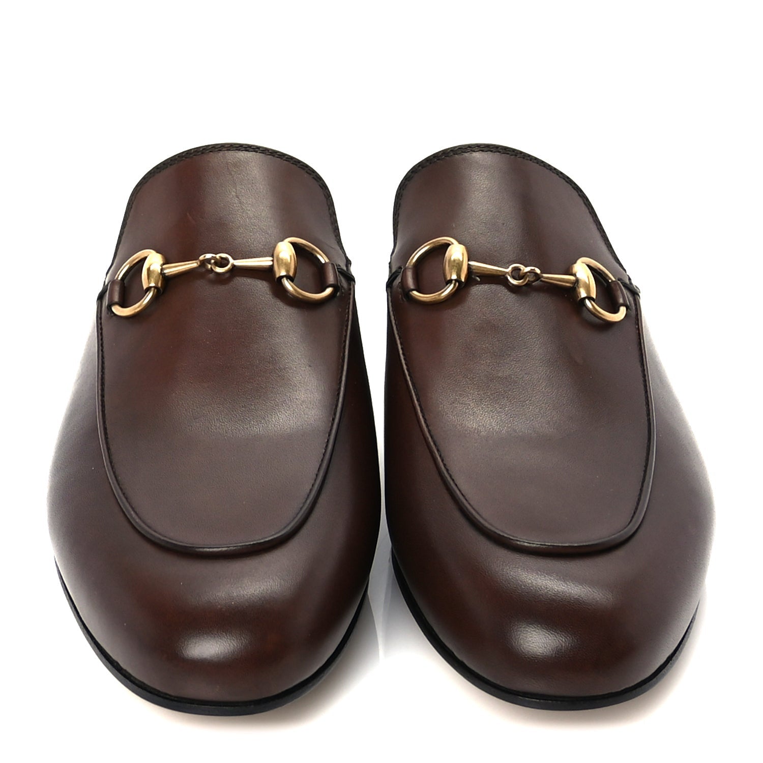 Gucci Womens Princetown Slippers 37 Fondente Brown 4 of 8