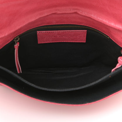 Balenciaga Agneau Classic Hardware Envelope Clutch Rose Thulian 5 of 11