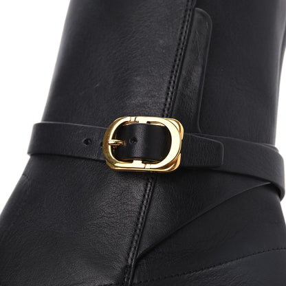 Christian Dior Calfskin Empreinte Ankle Boot 37 Black 10 of 19