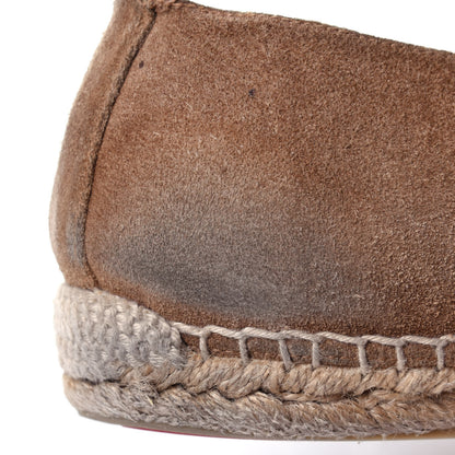 Christian Louboutin Calfskin Suede Mens Rivalion Flat Espadrilles 45 Brown 12 of 12