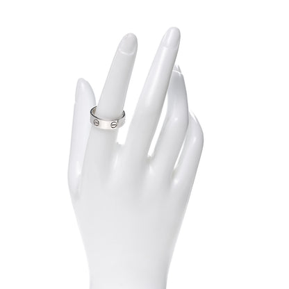 Cartier 18K White Gold 5.5mm LOVE Ring 57 8 2 of 5