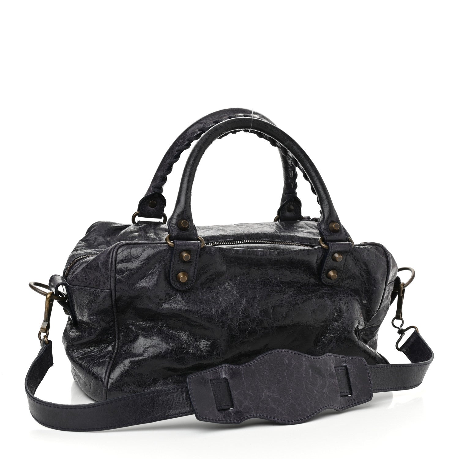 Balenciaga Chevre Classic Hardware Box Bag Ink 2 of 10