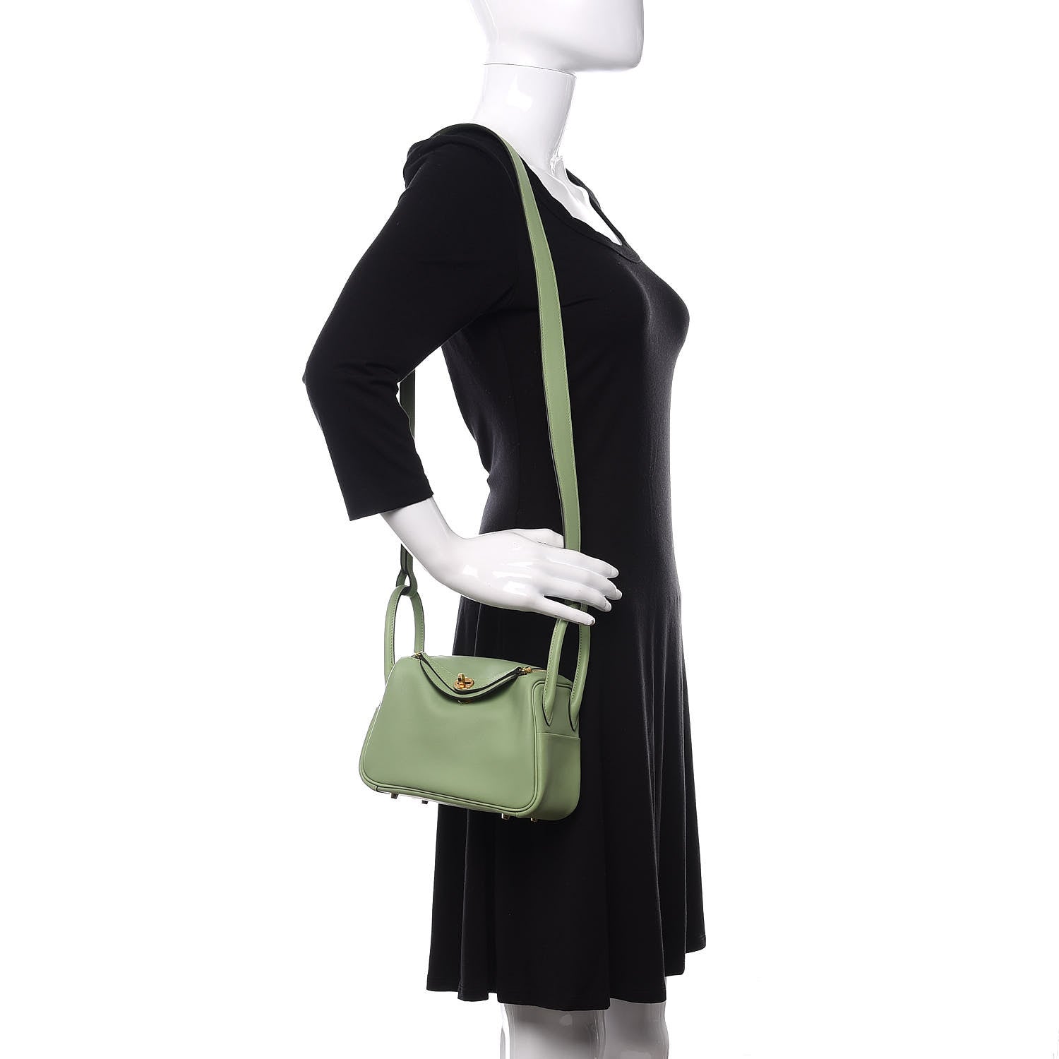 Hermes Swift Mini Lindy 20 Vert Criquet 2 of 11