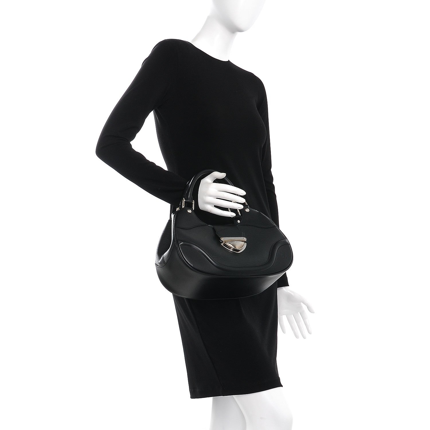 Louis Vuitton Epi Montaigne Sac Black 2 of 8