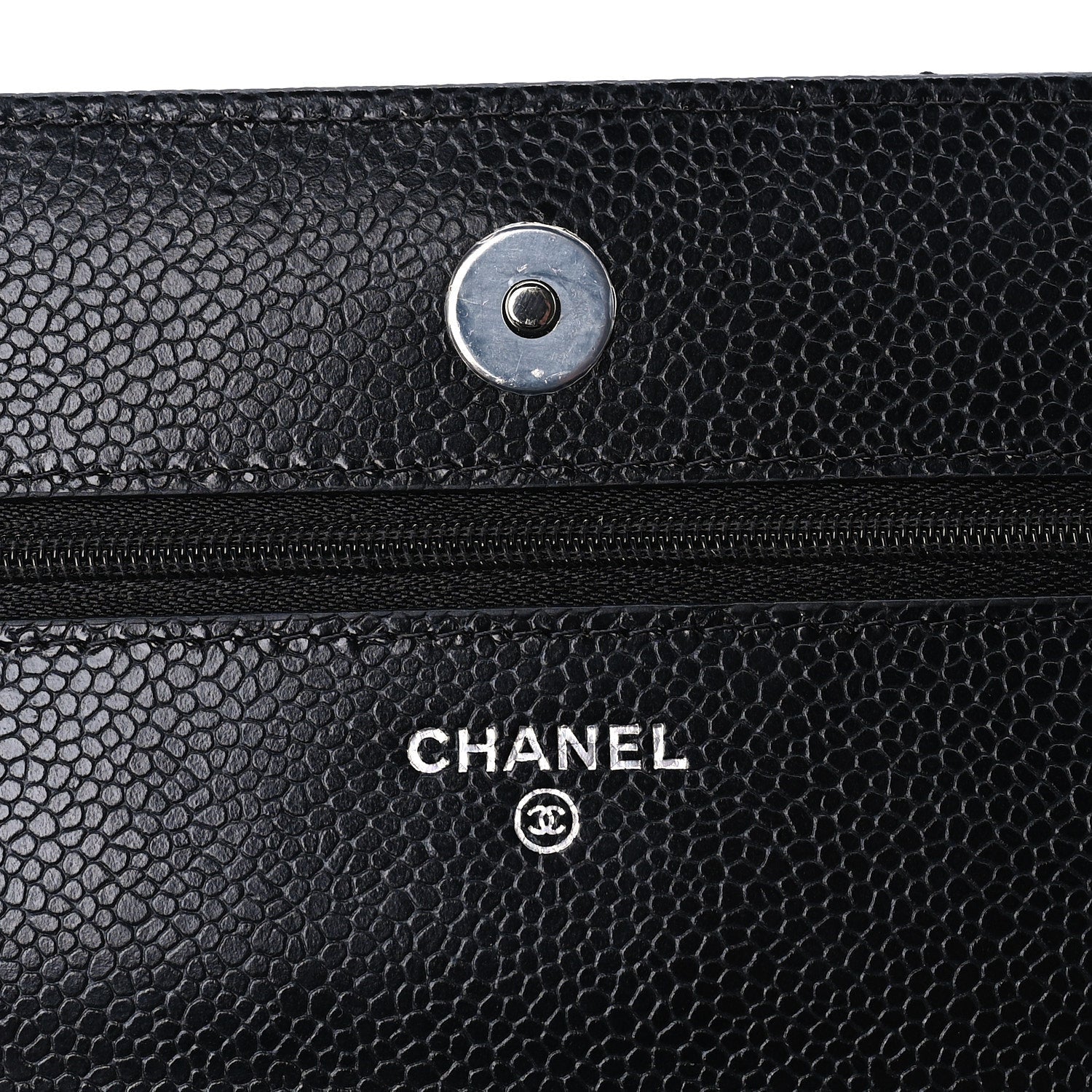 Chanel Caviar Quilted Wallet on Chain WOC  Black 5 of 9