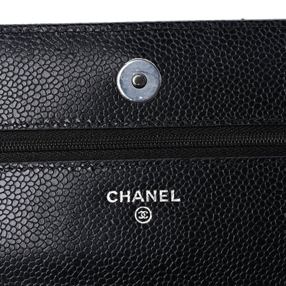 Chanel Caviar Quilted Wallet on Chain WOC  Black 5 of 9