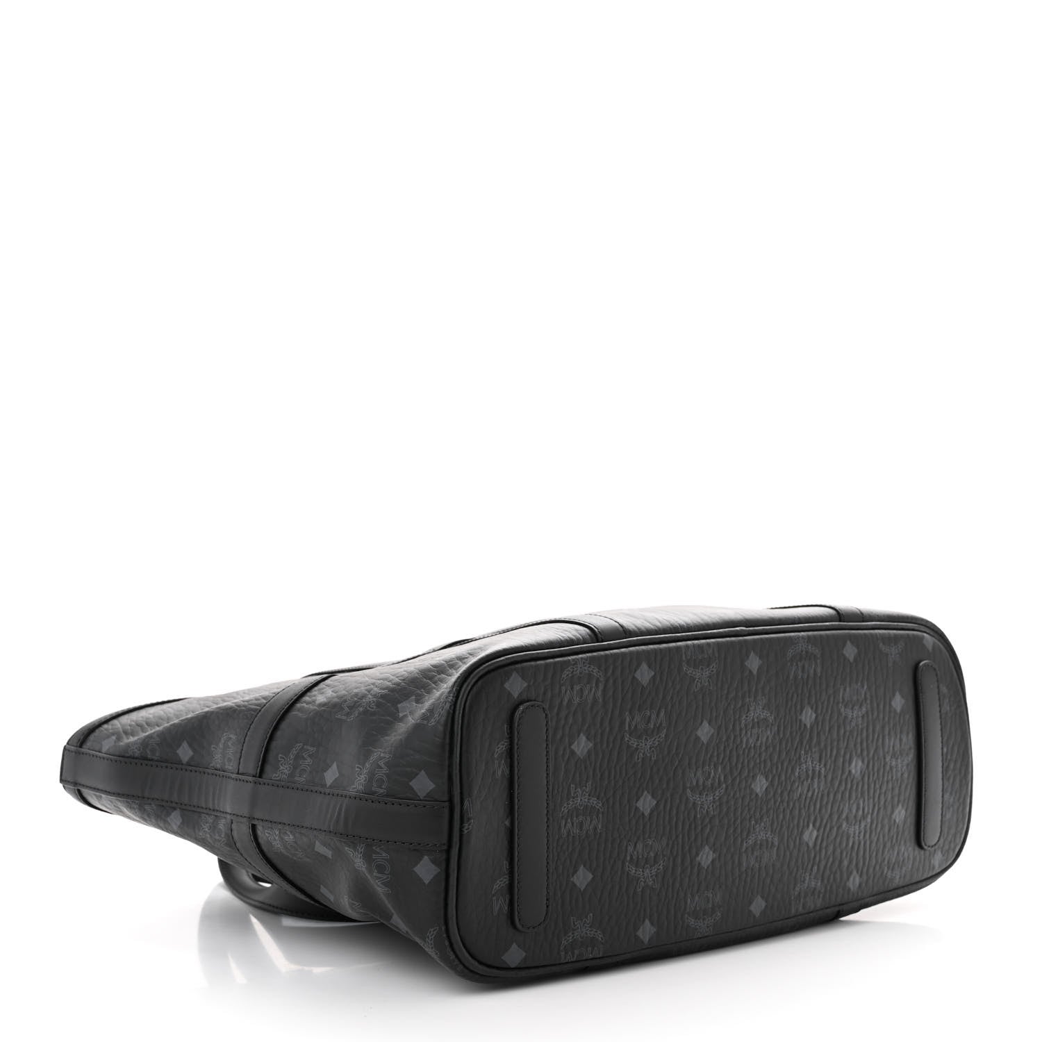 MCM Visetos Medium Delmy Shopper Tote Black 4 of 10