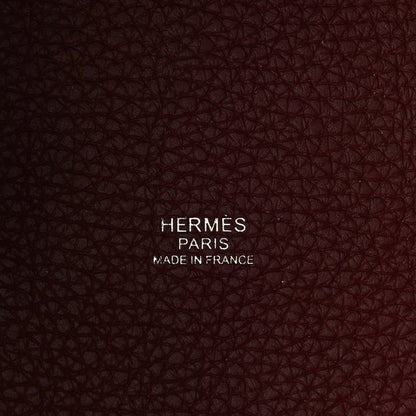 Hermes Taurillon Clemence Picotin Lock 22 MM  Rouge H 5 of 9