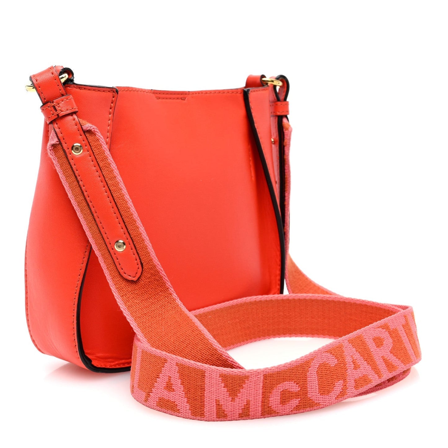 Eco Alter Nappa Perforated Logo Mini Crossbody Orange
