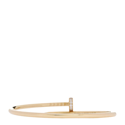 Cartier 18K Yellow Gold Diamond Small Juste Un Clou Bracelet 15 2 of 5