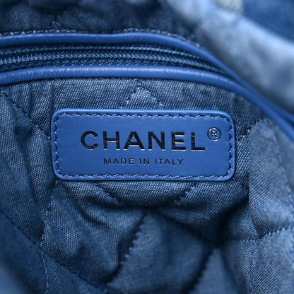 Chanel Denim Quilted Chanel 22 Backpack Blue 6 of 9