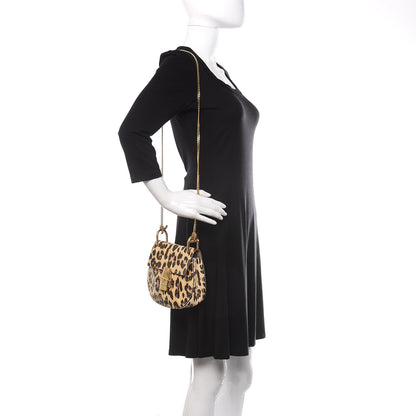 Chloe Calfskin Leopard Print Mini Drew Shoulder Bag 2 of 9