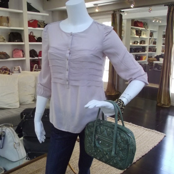 Leather Mini Matelasse Bag Origan