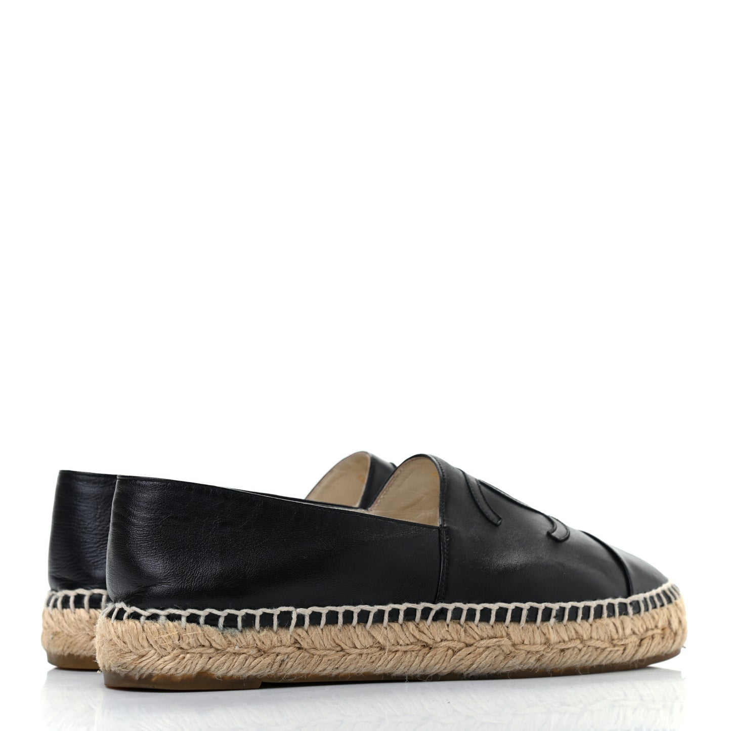 Lambskin CC Espadrilles 37 Black
