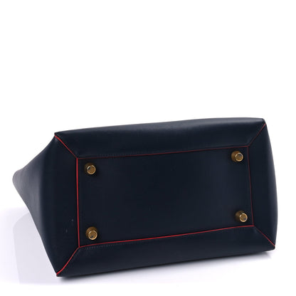 Celine Palmelato Calfskin Mini Belt Bag Navy Red 3 of 9