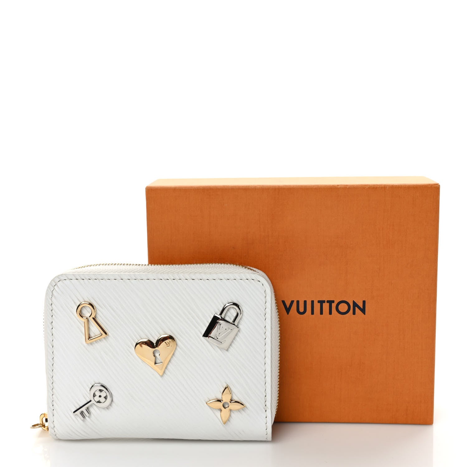 Louis Vuitton Epi Love Lock Zippy Coin Purse White 7 of 7