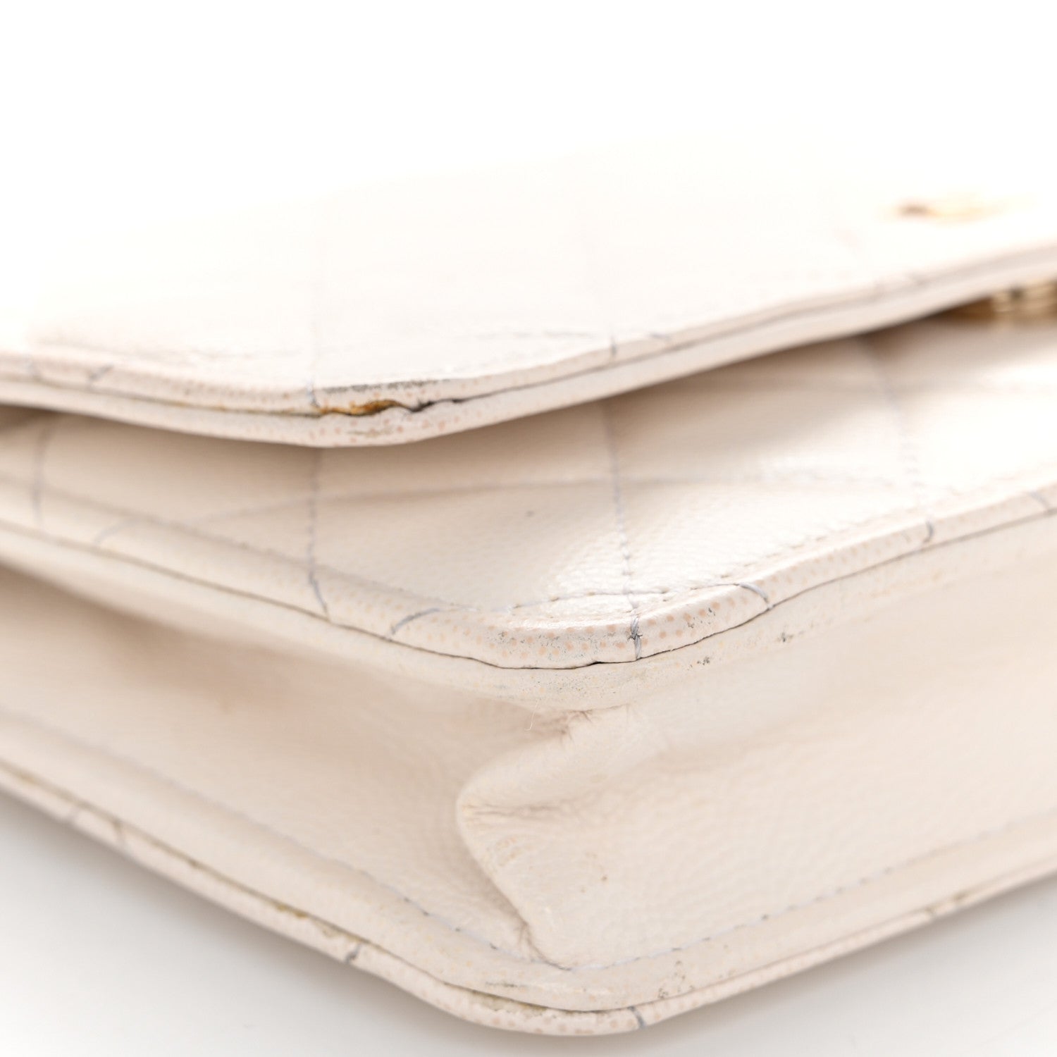 Chanel Caviar Quilted Wallet On Chain WOC White 11 of 14