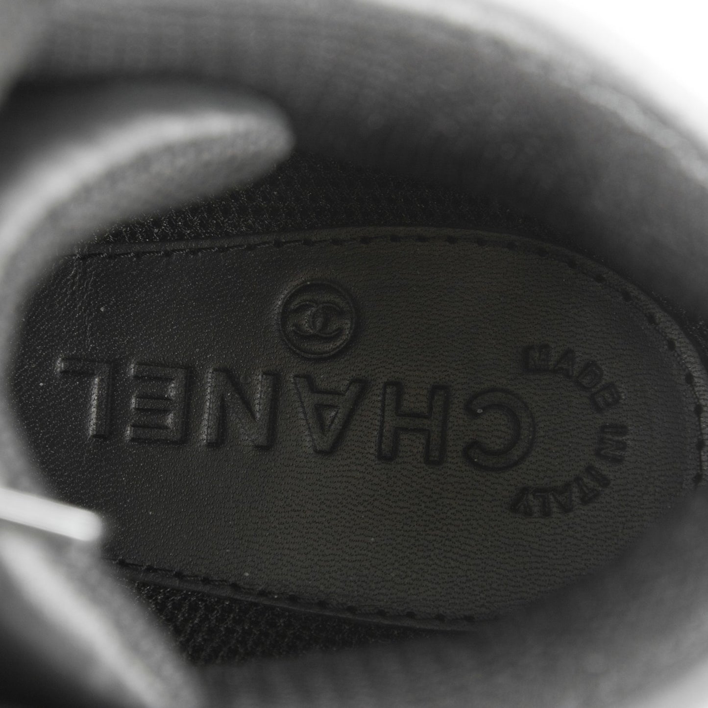 Calfskin CC Sneakers 41 Black