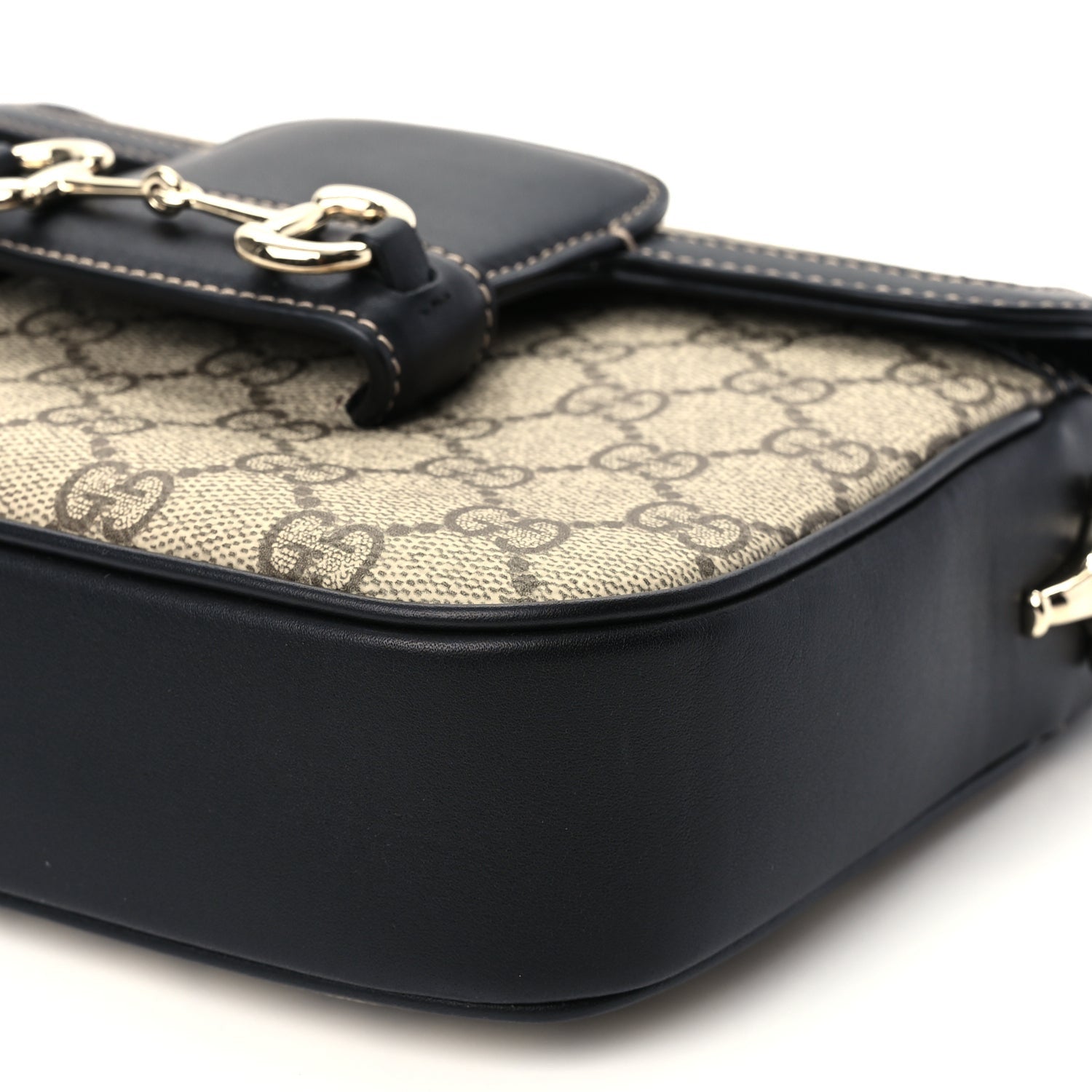 Gucci Supreme Monogram Horsebit 1955 Soft Small Shoulder Bag  GG Supreme Monogram 9 of 9
