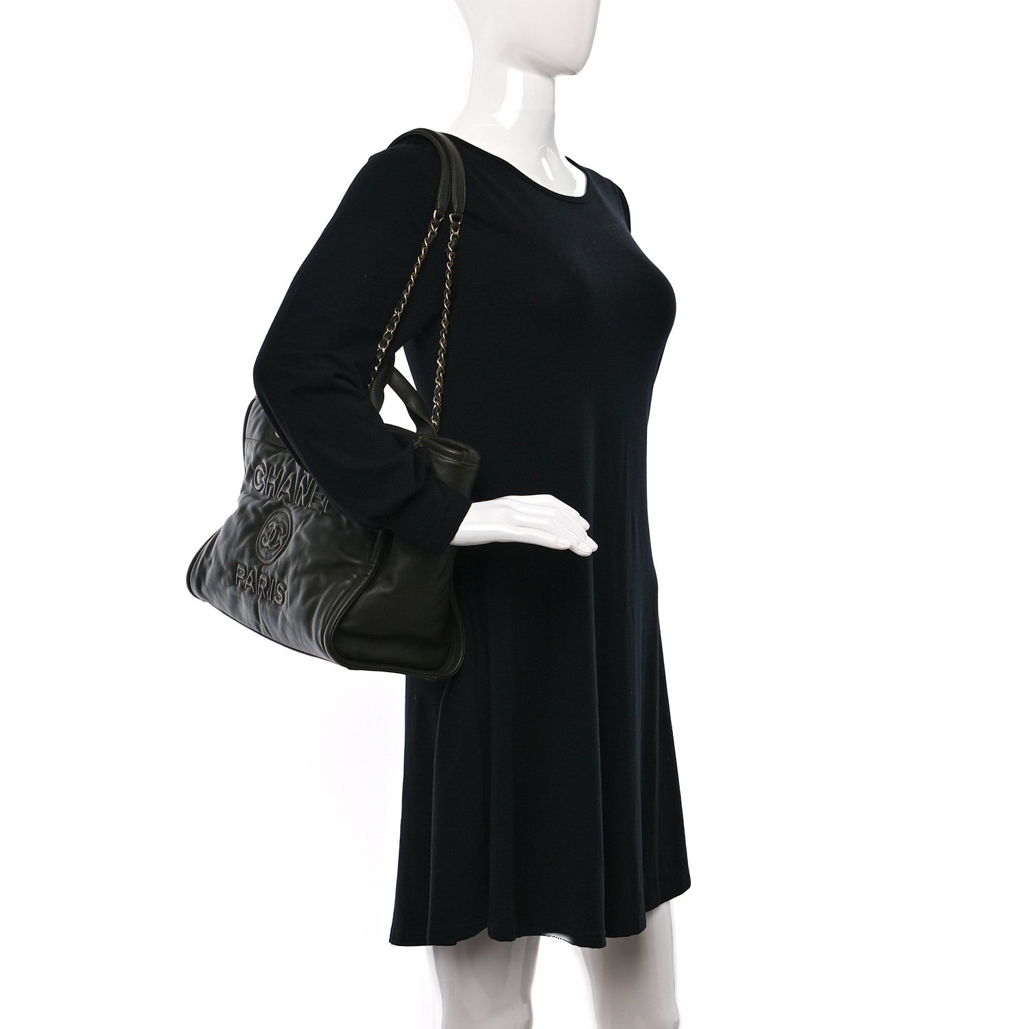 Chanel Calfskin Small Deauville Tote Khaki 2 of 10