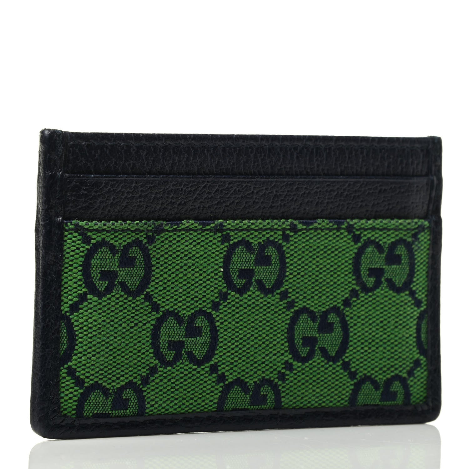 Gucci Monogram Multicolor Retro Interlocking G Card Holder Green Blue 2 of 3