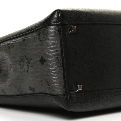 MCM Grained Calfskin Visetos Medium Sarah Hobo Black 5 of 17