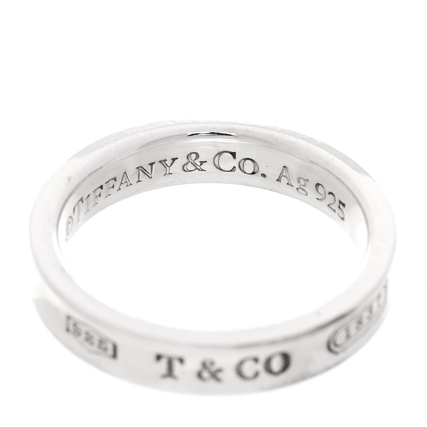 Sterling Silver Narrow 1837 Band Ring 50 5.25