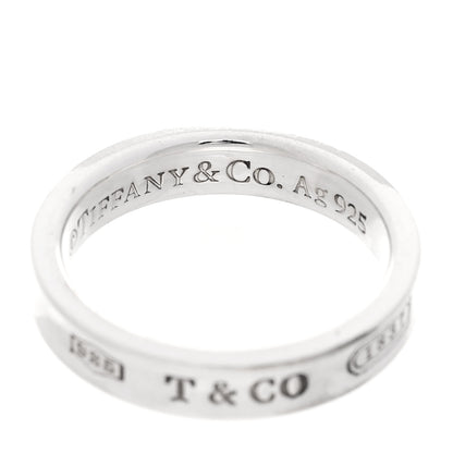 Tiffany Sterling Silver Narrow 1837 Band Ring 50 5.25 4 of 4