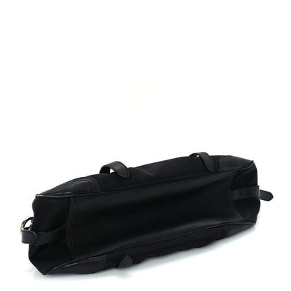Prada Nylon Calfskin Buckle Shoulder Bag  Black 3 of 8