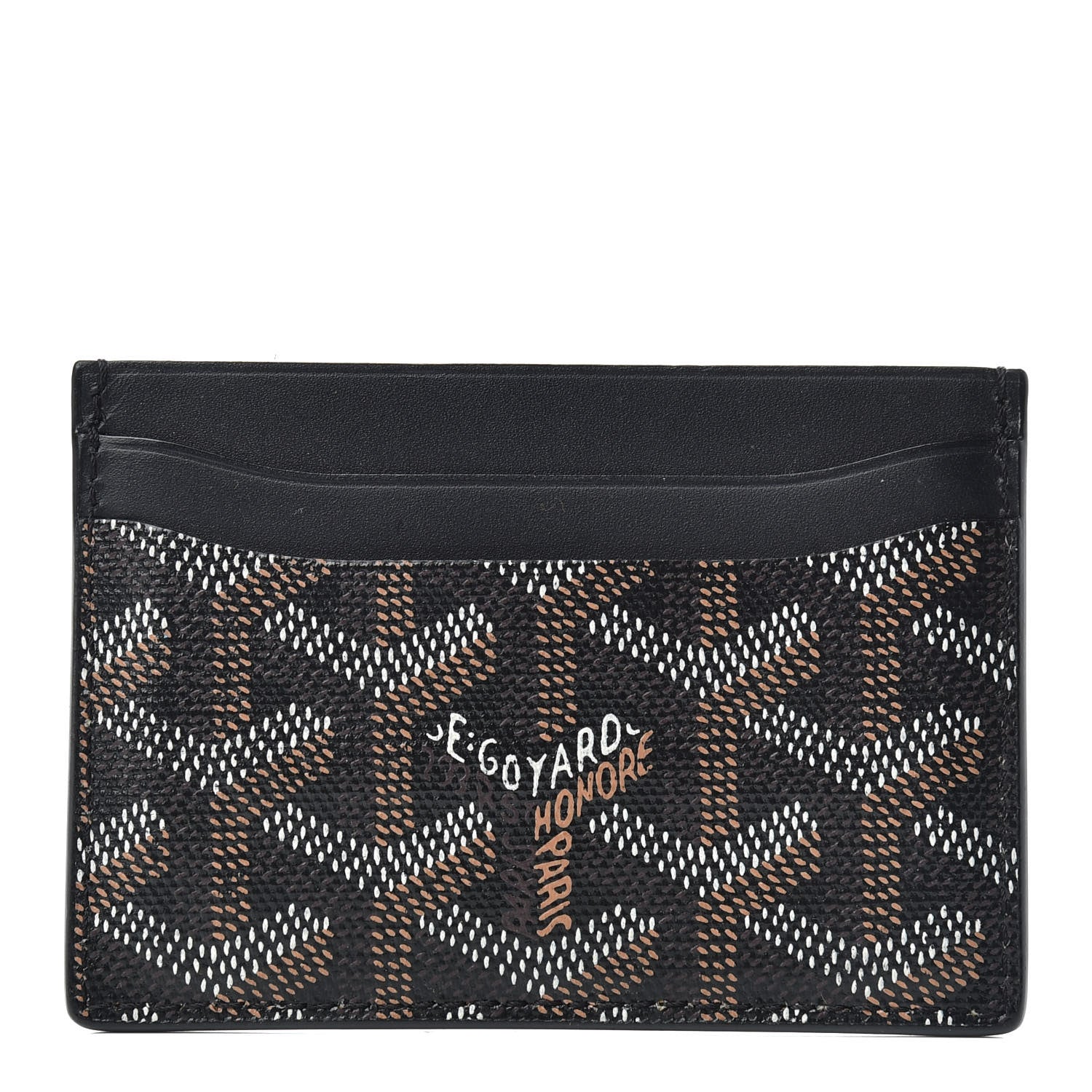 Goyard Goyardine Saint Sulpice Card Holder Black 1 of 5