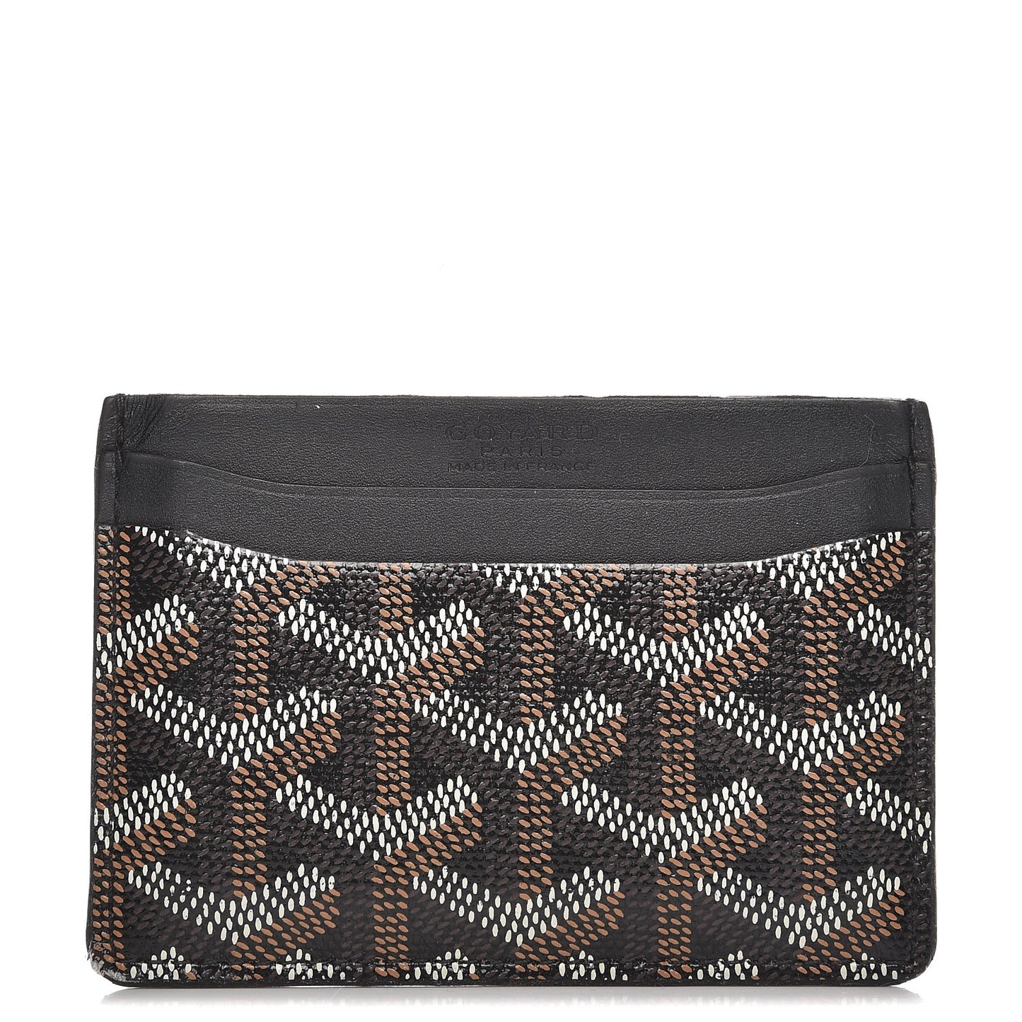 Goyardine Saint Sulpice Card Holder Black