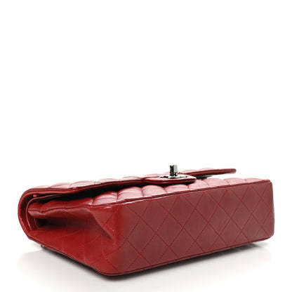 Chanel Lambskin Quilted Medium Double Flap Dark Red 4 of 11
